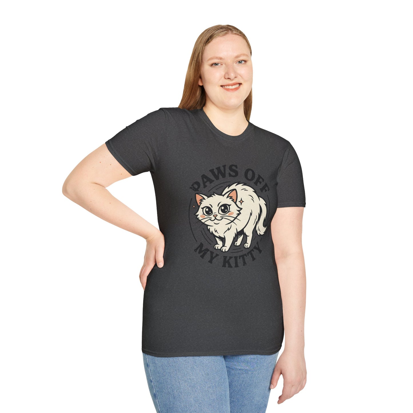 Paws Off My Kitty T-Shirt — Cute Protective Cat Graphic Tee