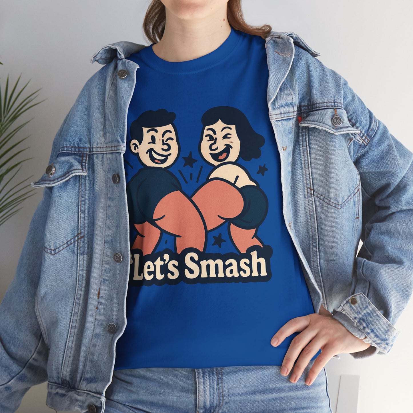 Let's Smash Tee — Retro Couples Valentine's T-Shirt
