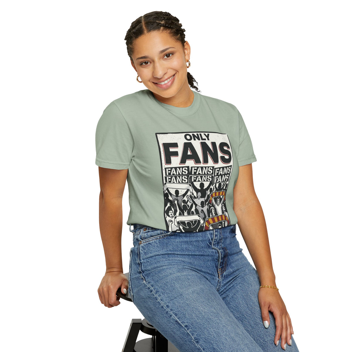 Only Fans Crowd Graphic T-Shirt — Vintage Sports Fan Tee