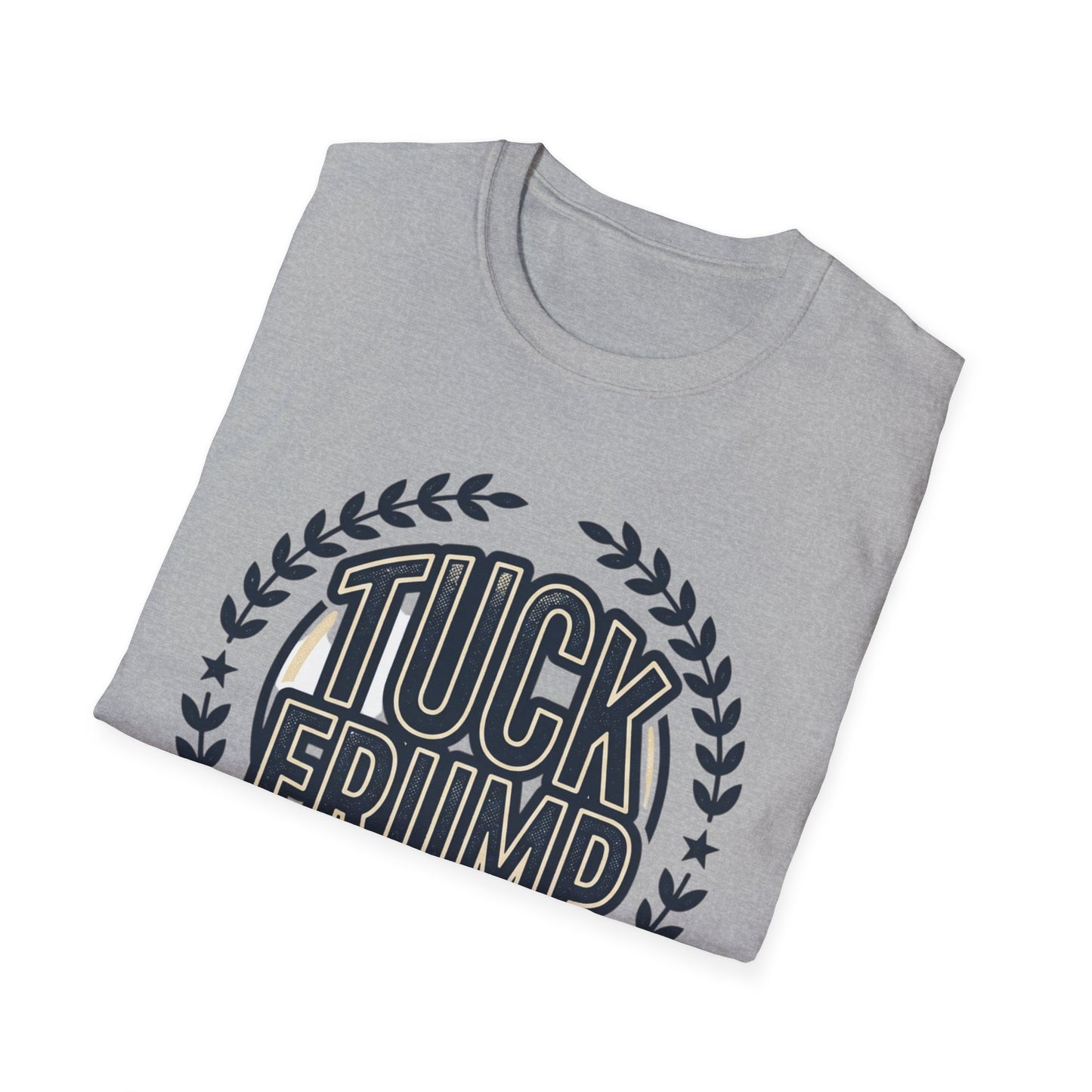 "Tuck Frump" Vintage Laurel Emblem Political Satire Tee
