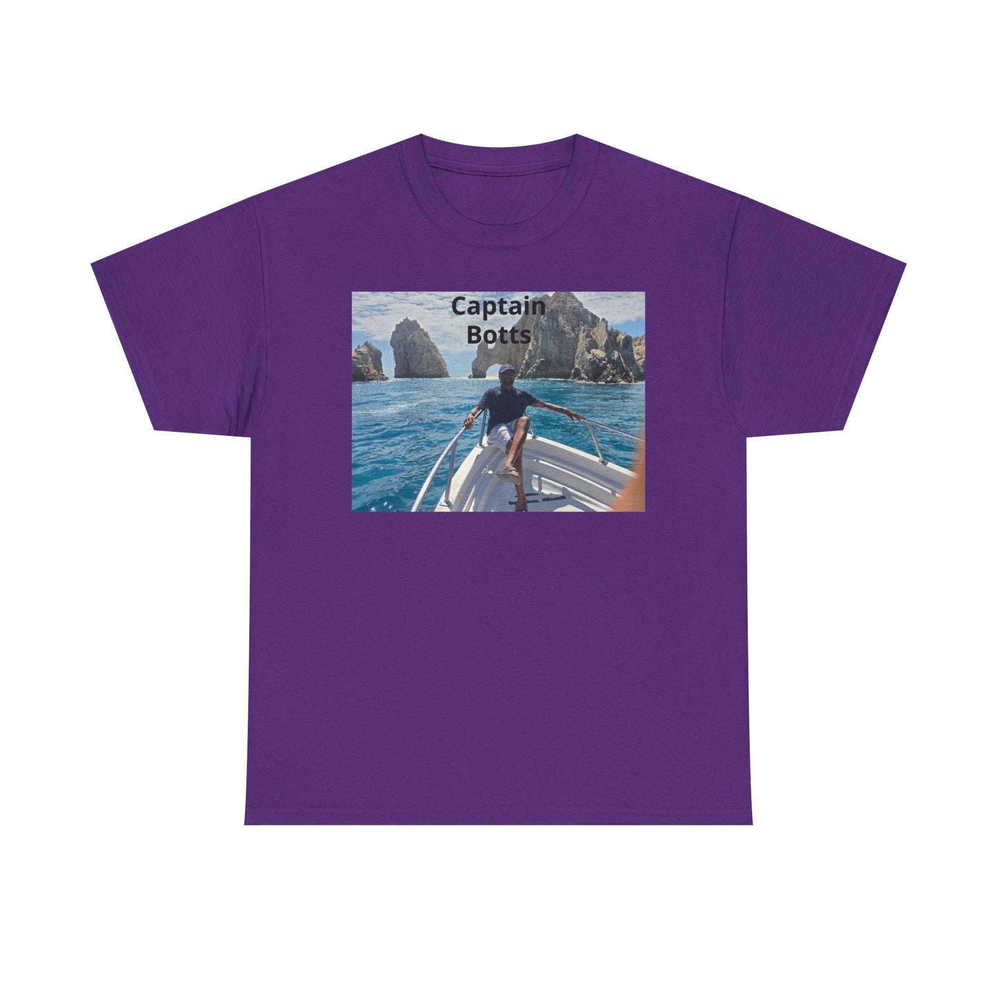 Larry T-Shirt — "Captain Botts" Boat Photo Graphic Tee | Nautical Vacation Crew Shirt