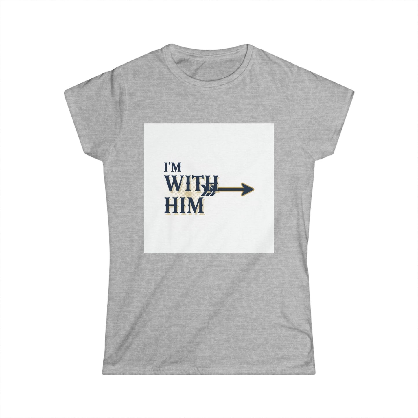 I'm With Him Arrow Tee — Women's Couple T-Shirt