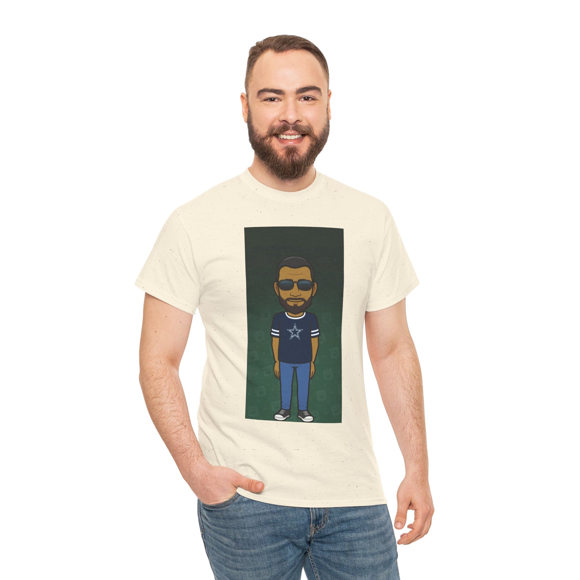 Cartoon Guy Graphic Tee — Personalized Avatar Shirt Printify