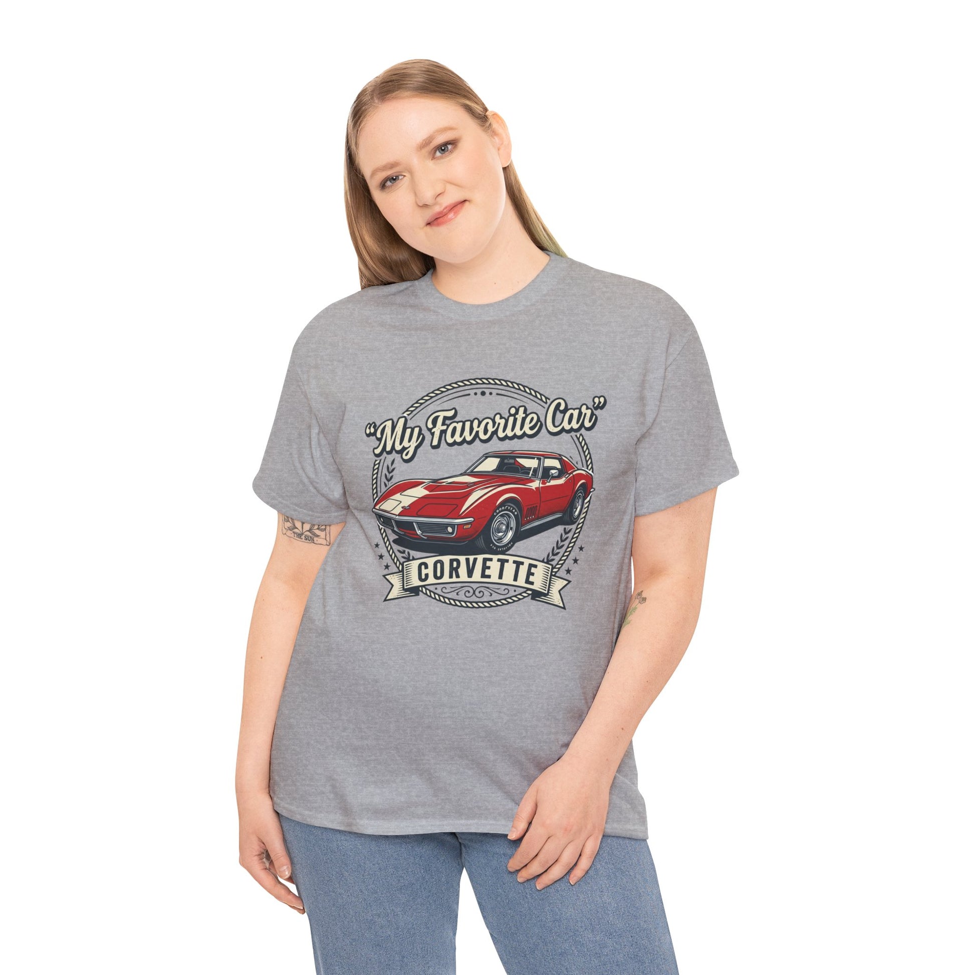 Corvette 'My Favorite Car' Classic Muscle Tee Printify