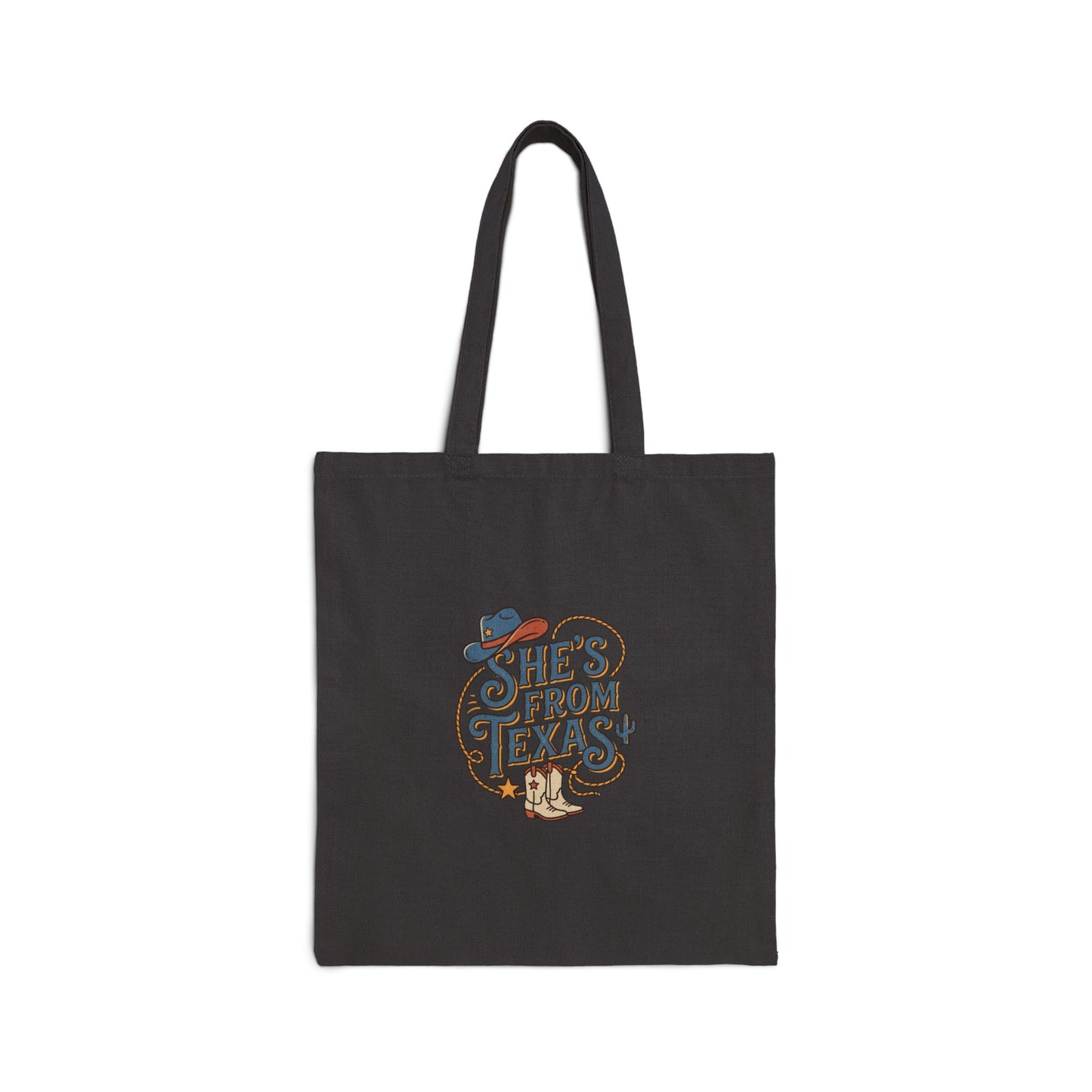 Texas Cotton Canvas Tote Bag