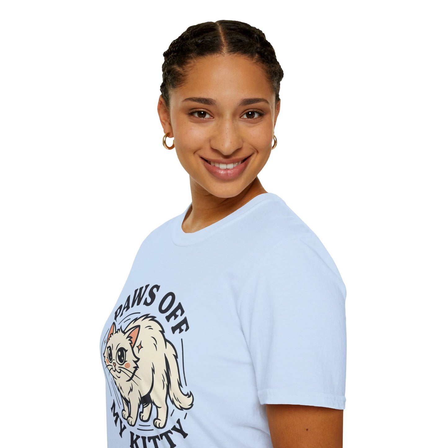 Paws Off My Kitty T-Shirt — Cute Protective Cat Graphic Tee