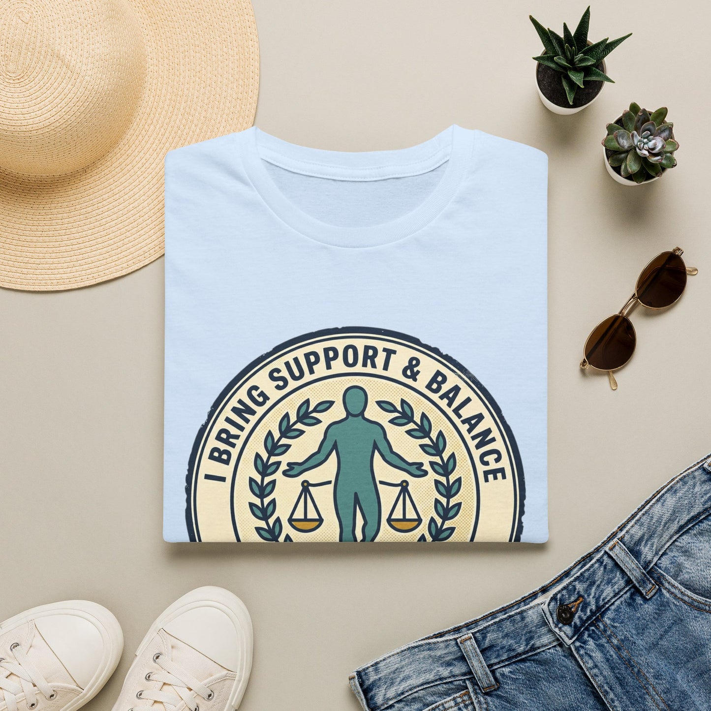 I Bring Support & Balance Graphic Tee-Balance & Support T-Shirt