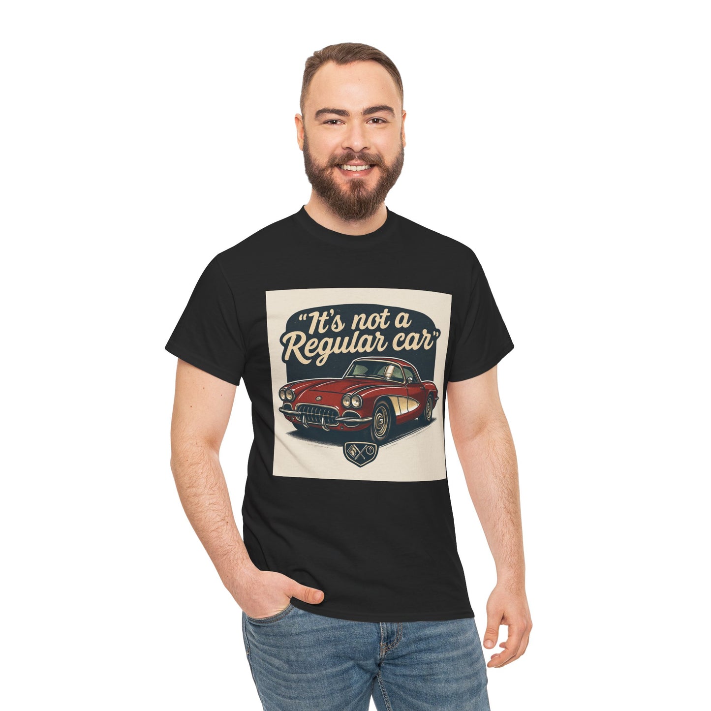 Classic Car Tee — "It's Not a Regular Car" Vintage Muscle Car Shirt Printify