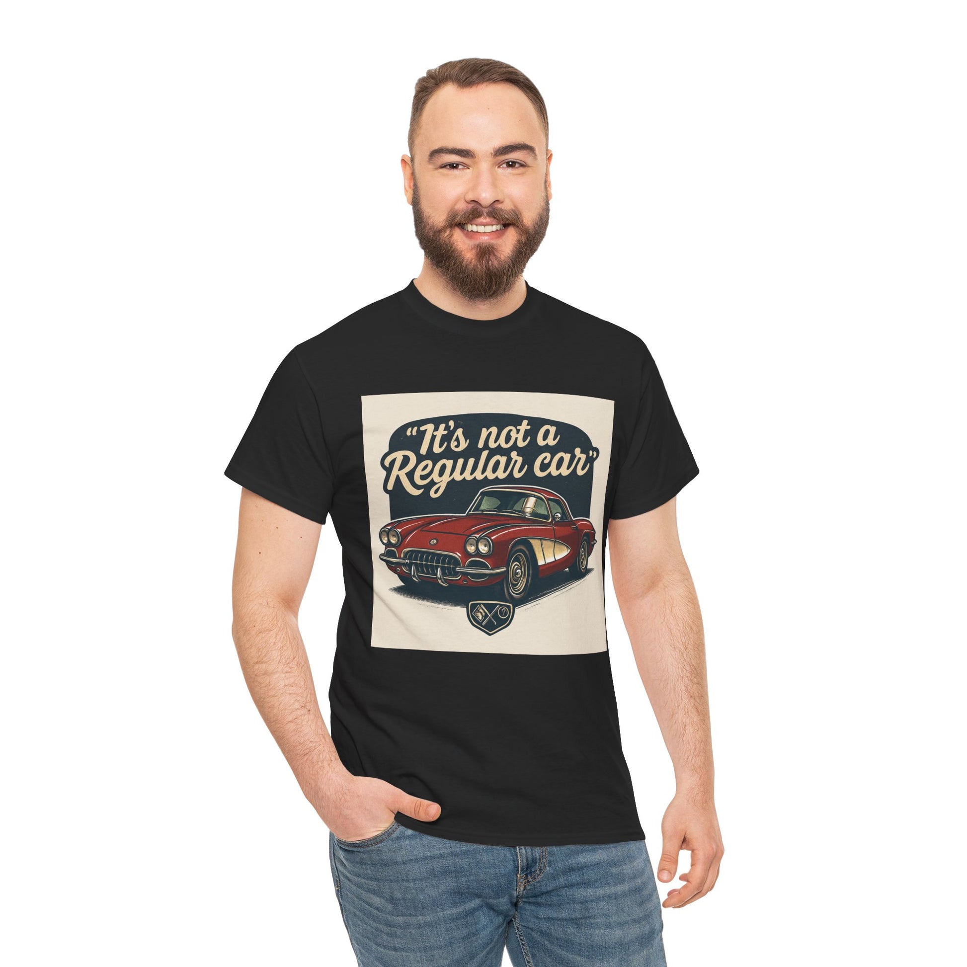 Classic Car Tee — "It's Not a Regular Car" Vintage Muscle Car Shirt Printify