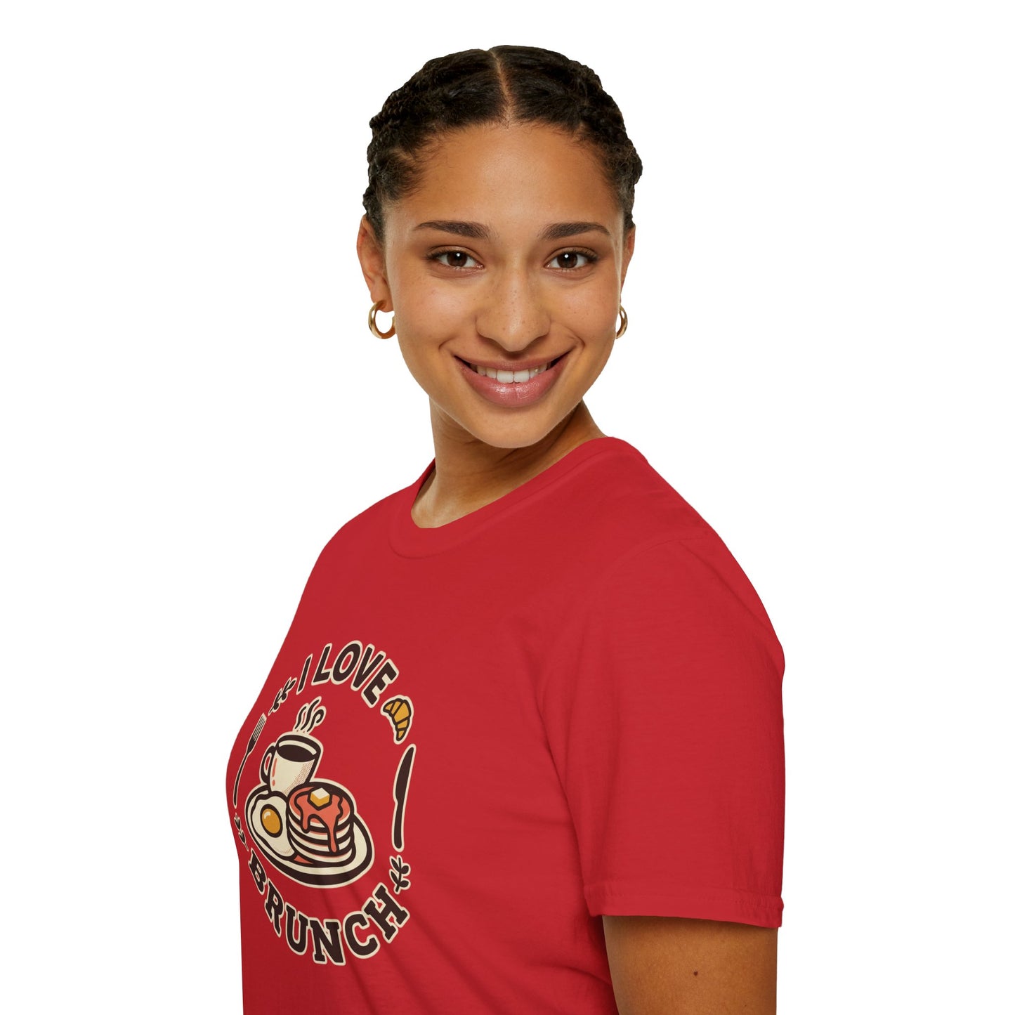 Brunch Lover T-Shirt – "I Love Brunch" Pancakes & Coffee Graphic Tee