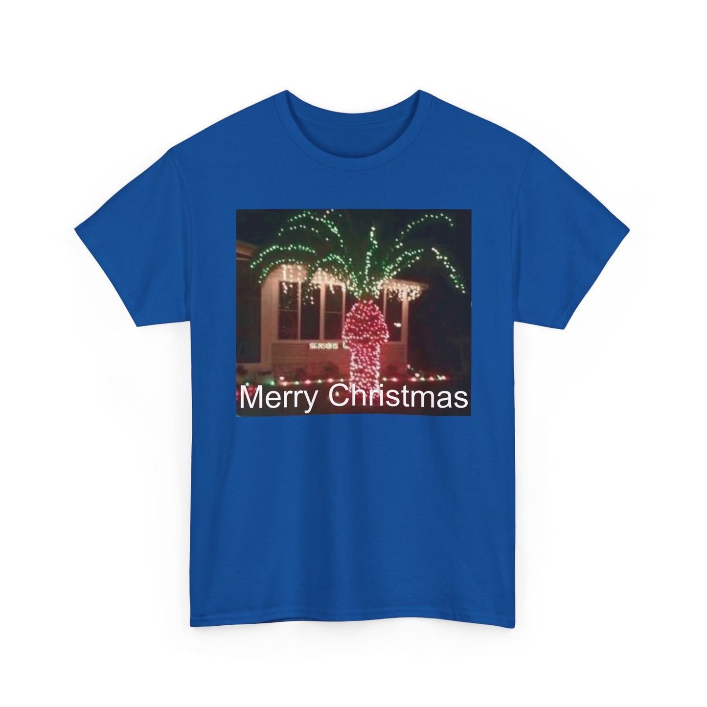 Christmas Lights Tee — 'Merry Christmas' Holiday Graphic T-Shirt Printify