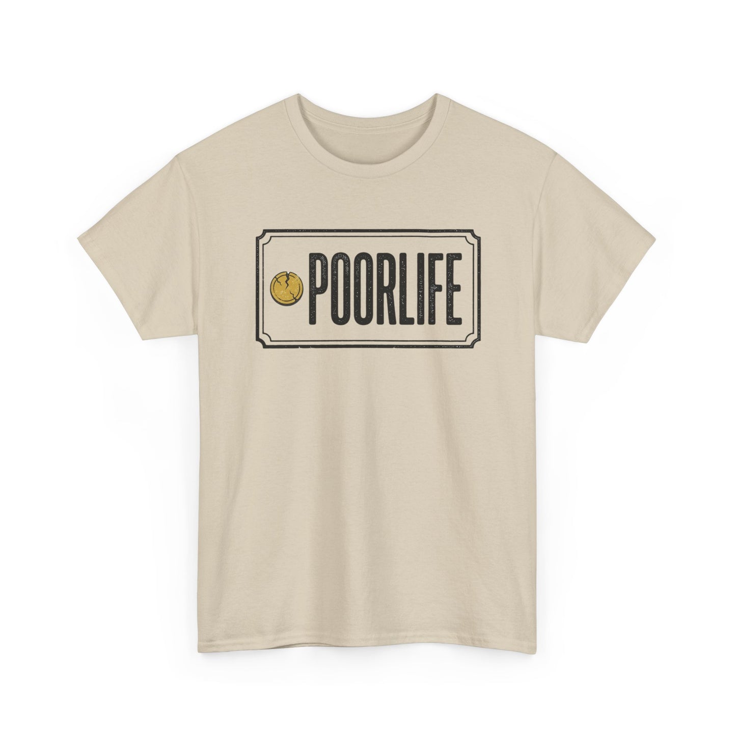 'Poor Life' Vintage Coin Graphic Tee