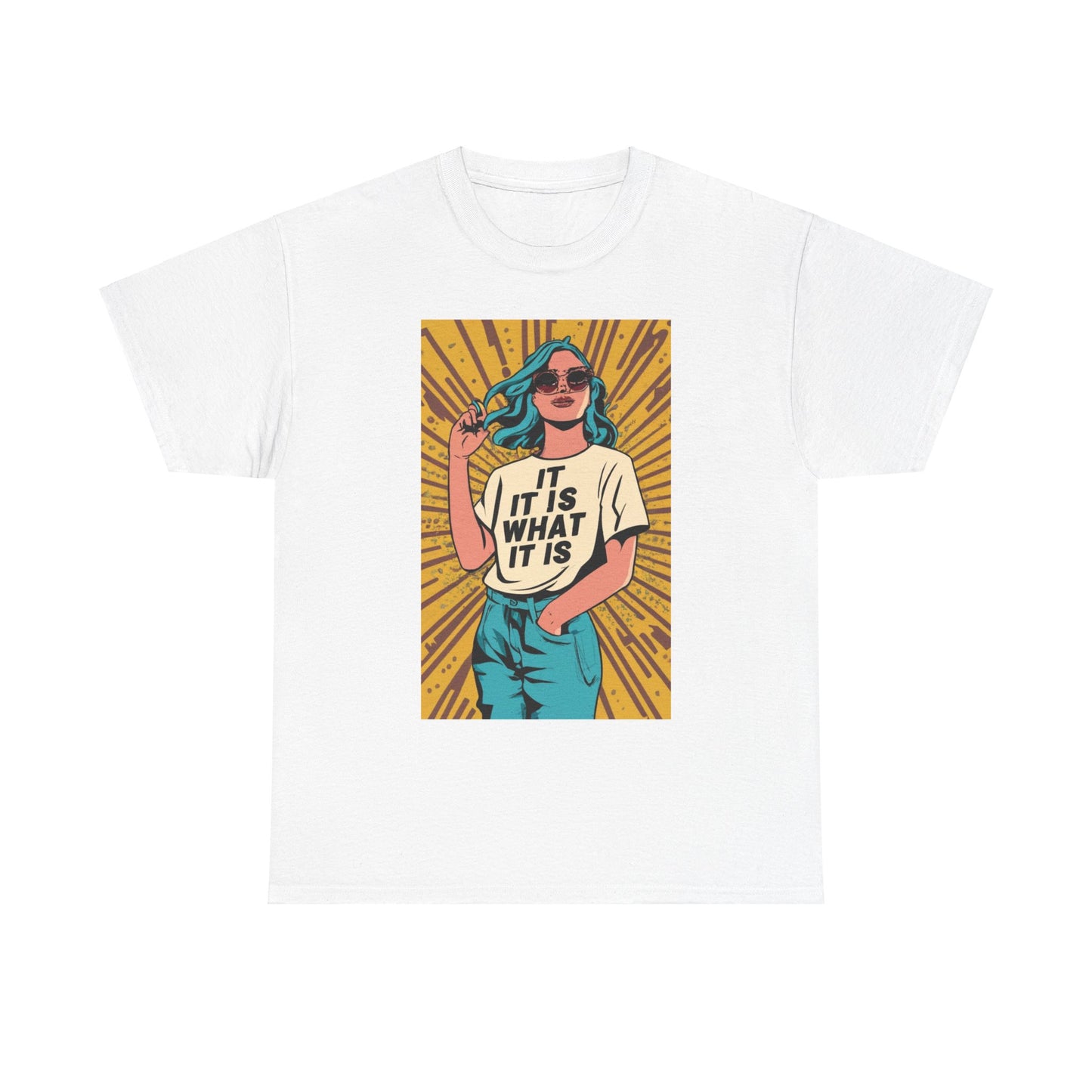 Retro Pop Art - 'It Is What It Is' Graphic Shirt