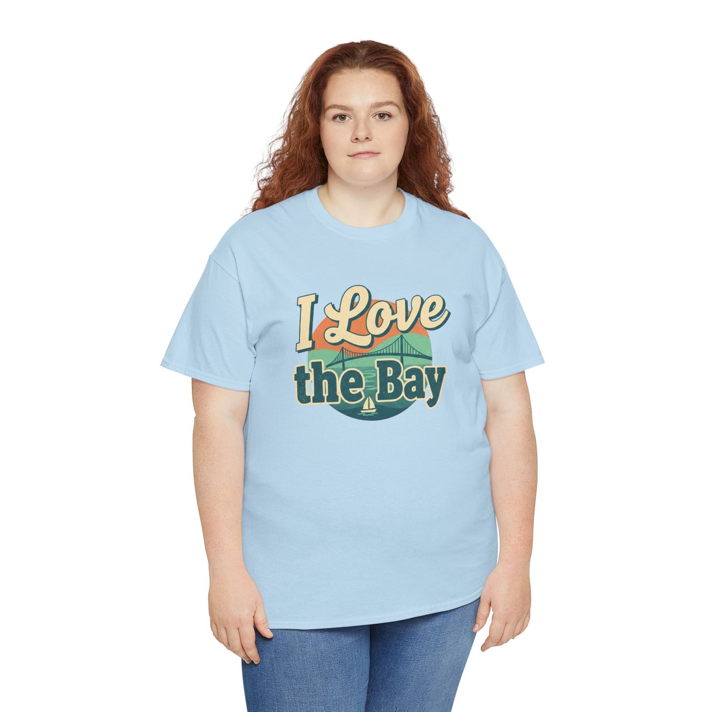 I Love the Bay T-Shirt — Retro Coastal Tee for Bay Lovers