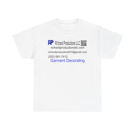 Custom Unisex Heavy Cotton Tee - Richard Productions LLC - Perfect for Events and Promotions
