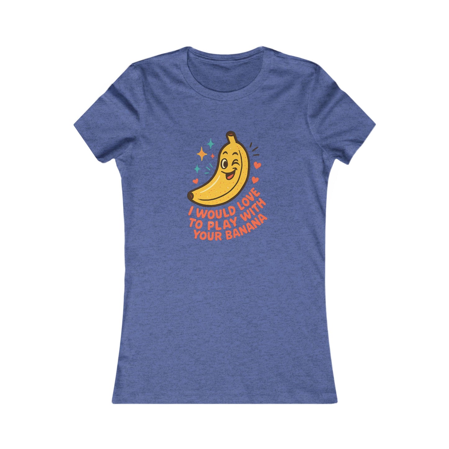 Women's Graphic Tee – 'I Would Love to Play With Your Banana' Cute Kawaii Banana Shirt