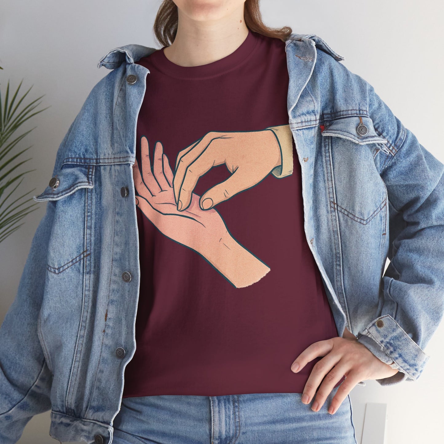 T-Shirt - Gentle Palm Reading Illustration Tee