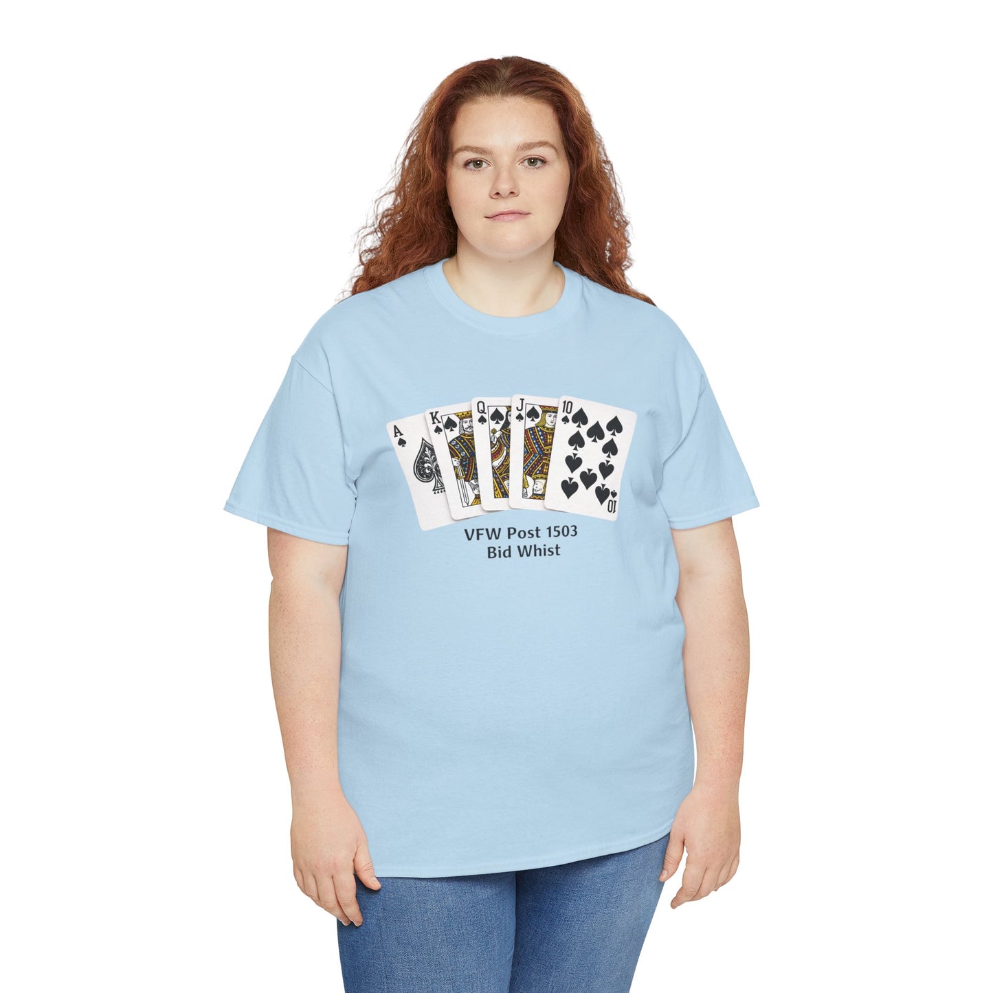 Bid Whist Card Tee — VFW Post 1501 Poker Night T-Shirt