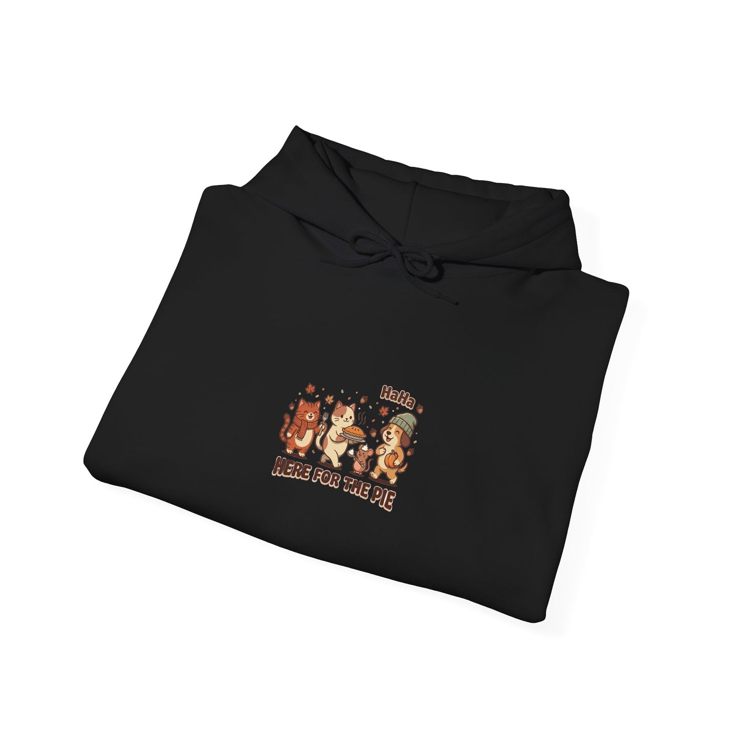 Thanksgiving Turkey Pie Graphic Hoodie | Fall Harvest Friendsgiving Sweatshirt