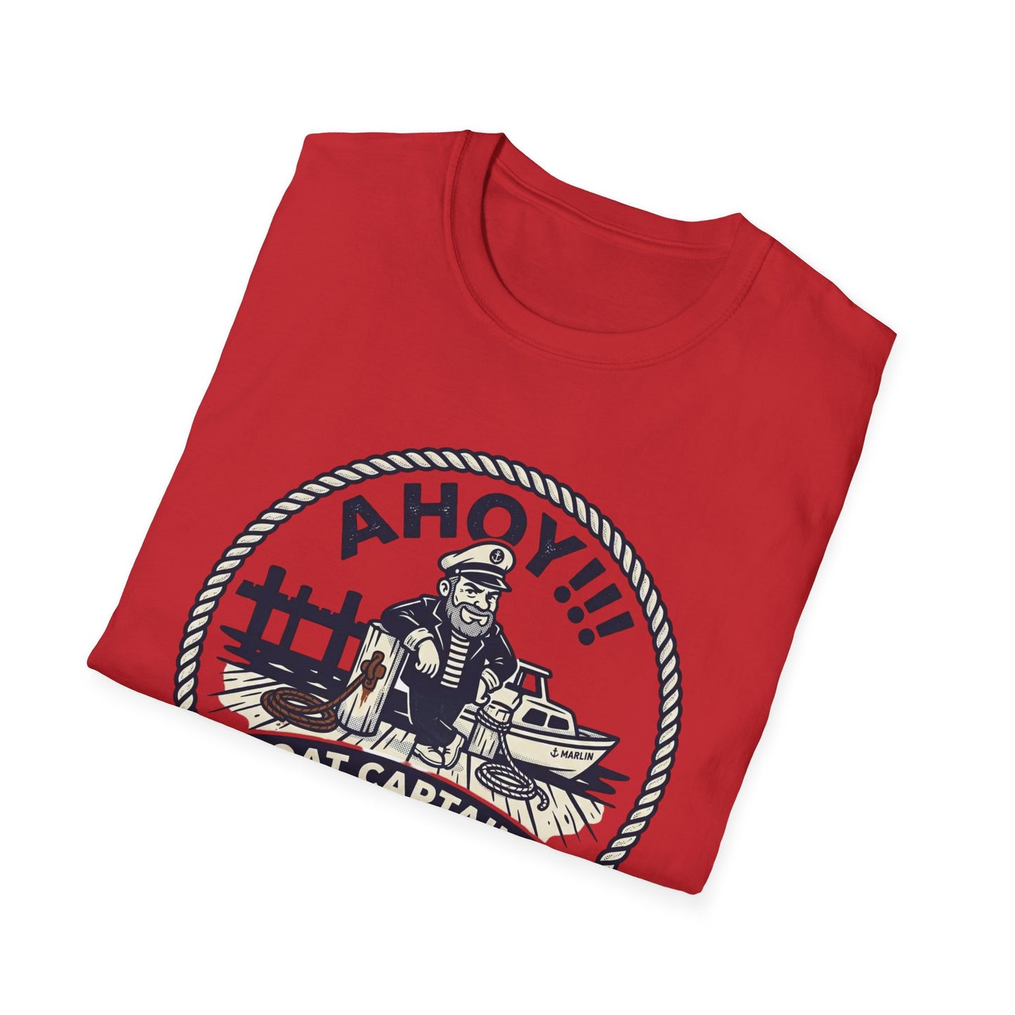 Ahoy Boat Captain T-Shirt — “Boat Captains With Short Tow Ropes” Nautical Graphic Tee