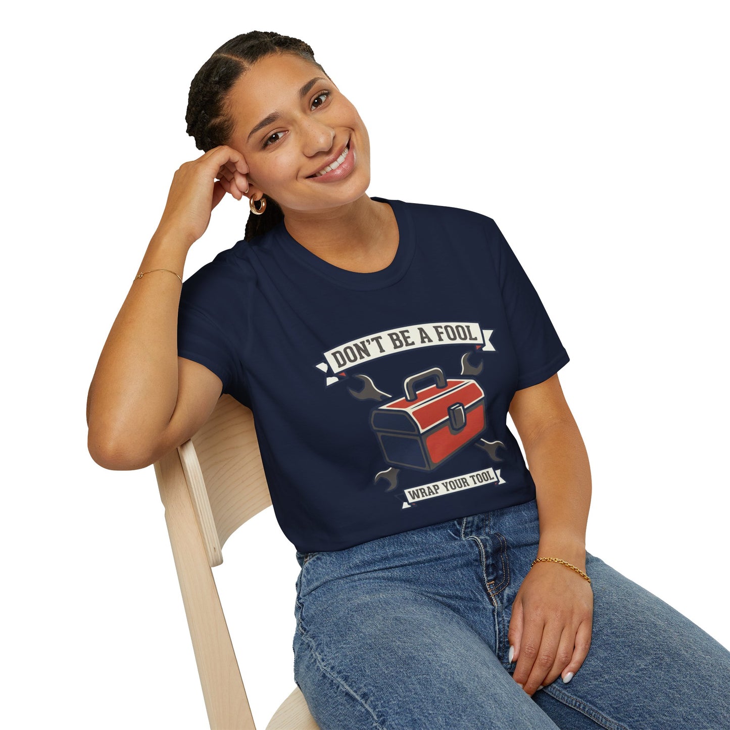 Don't Be a Fool Toolbox T‑Shirt — Wrap Your Tool Shirt for Mechanics & DIYers