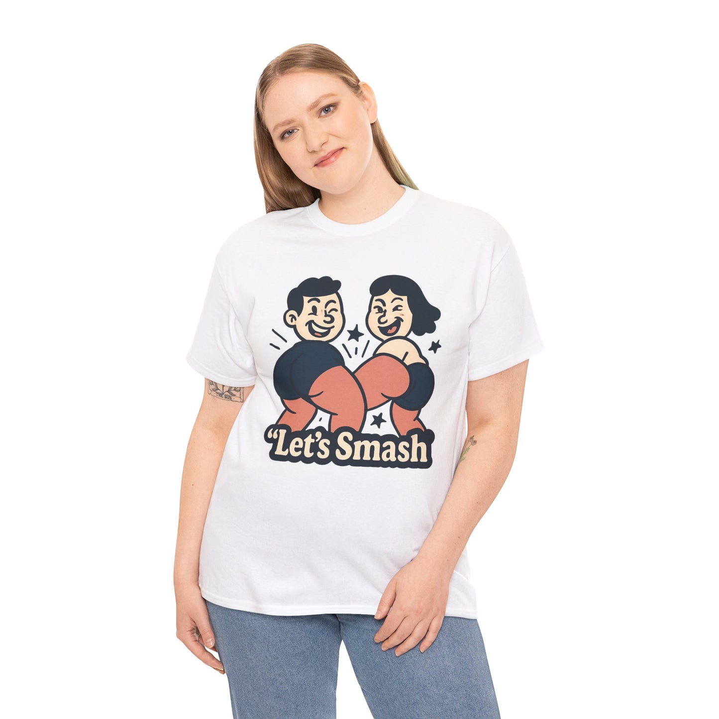 Let's Smash Tee — Retro Couples Valentine's T-Shirt