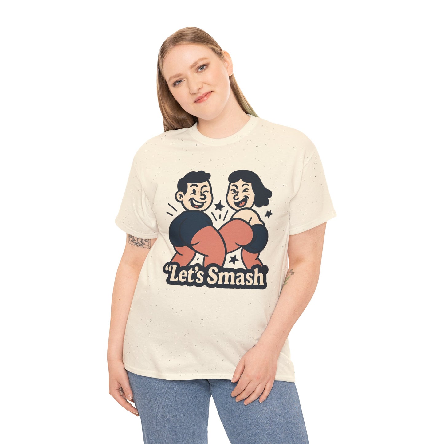 Let's Smash Tee — Retro Couples Valentine's T-Shirt