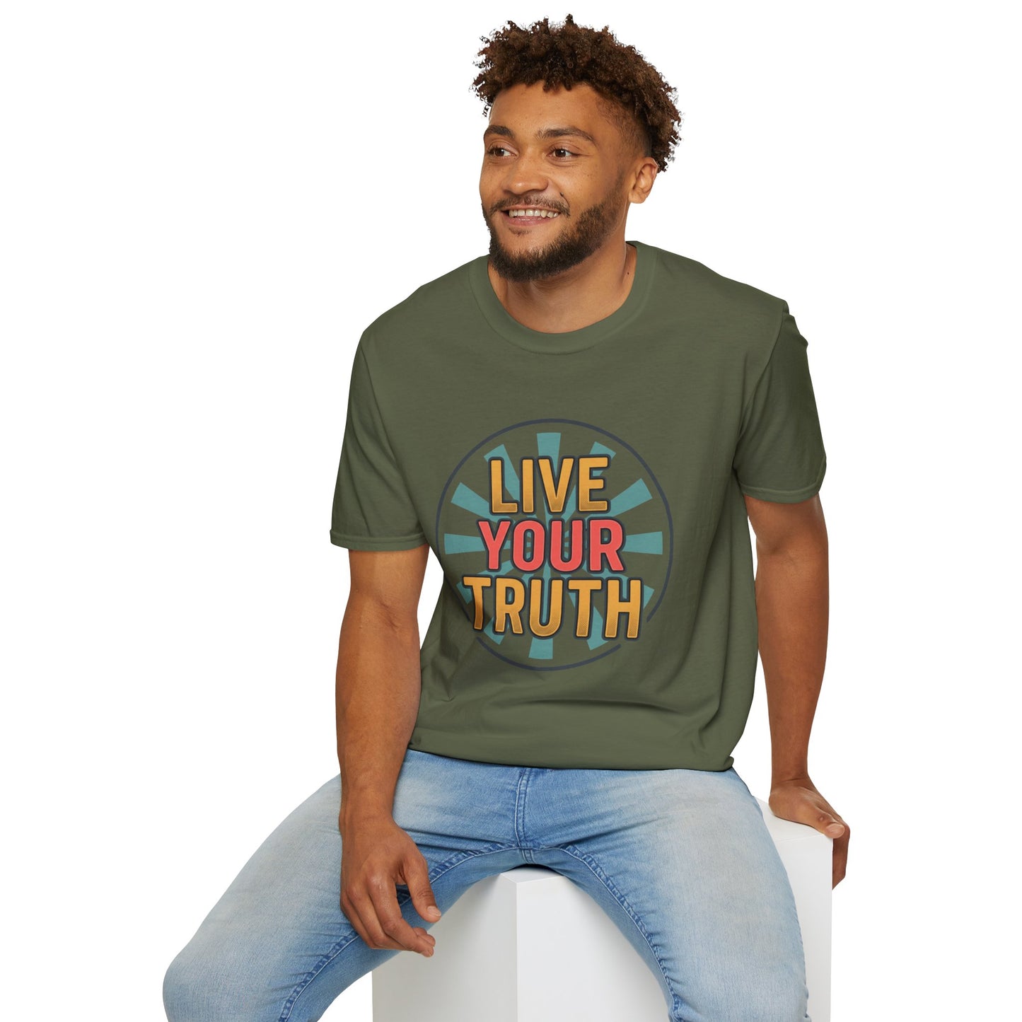 Live Your Truth T-Shirt — Retro Inspirational Graphic Tee
