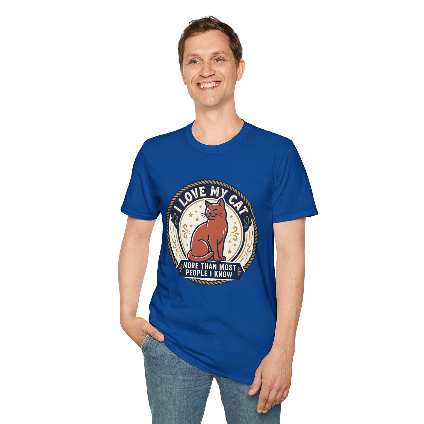 I Love My Cat T-Shirt — "I Love My Cat More Than Most People I Know" Cat Lover Tee