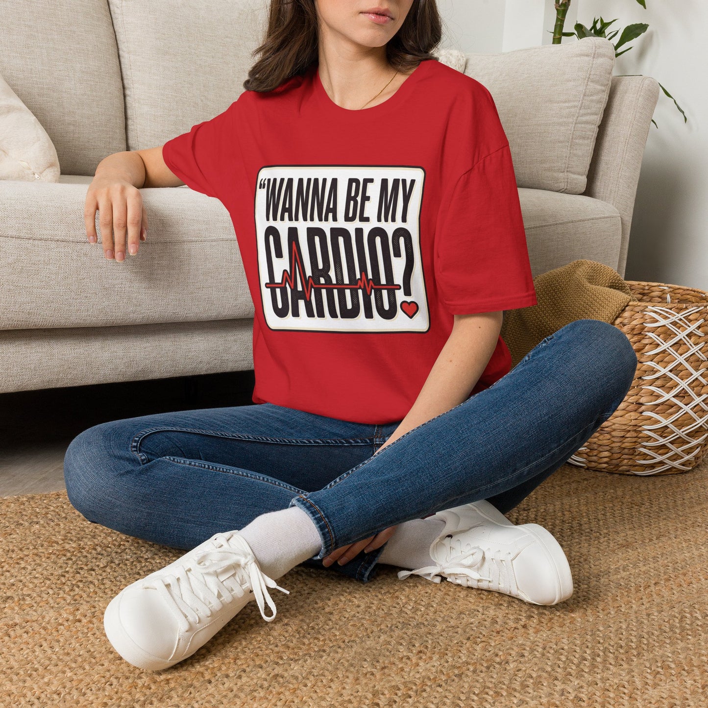 Wanna Be My Cardio? T-Shirt — Funny Fitness Graphic Tee for Gym Lovers