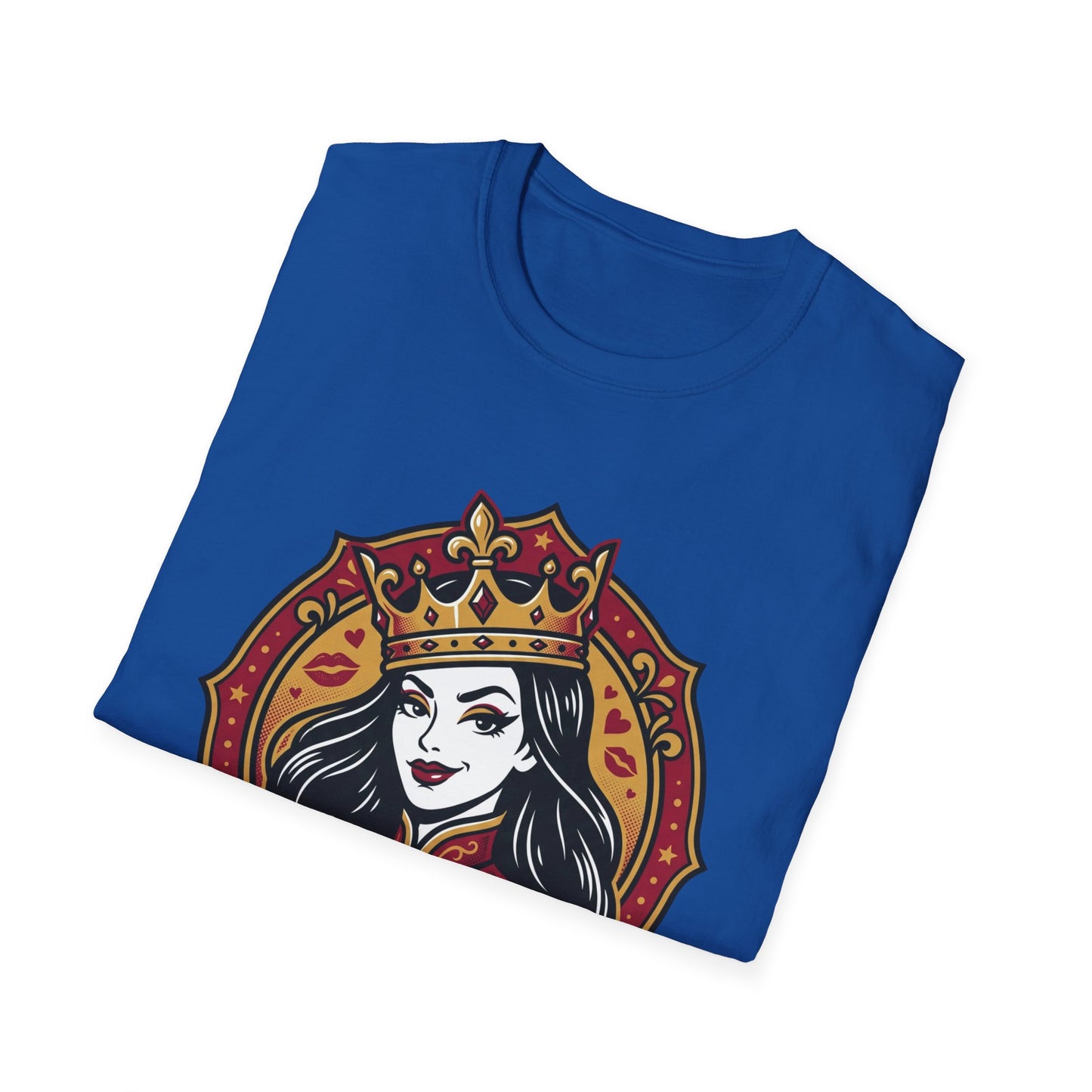 "Fellatio Queen" Retro Pinup Crown Graphic Tee Printify