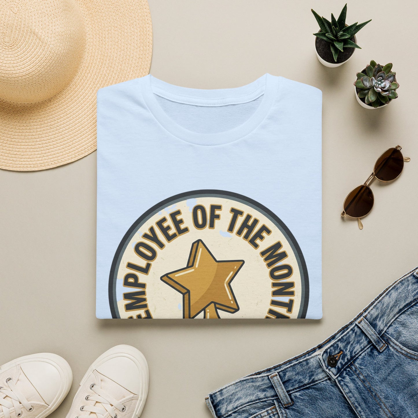 Employee of the Month T-Shirt — Participation Award Star Tee