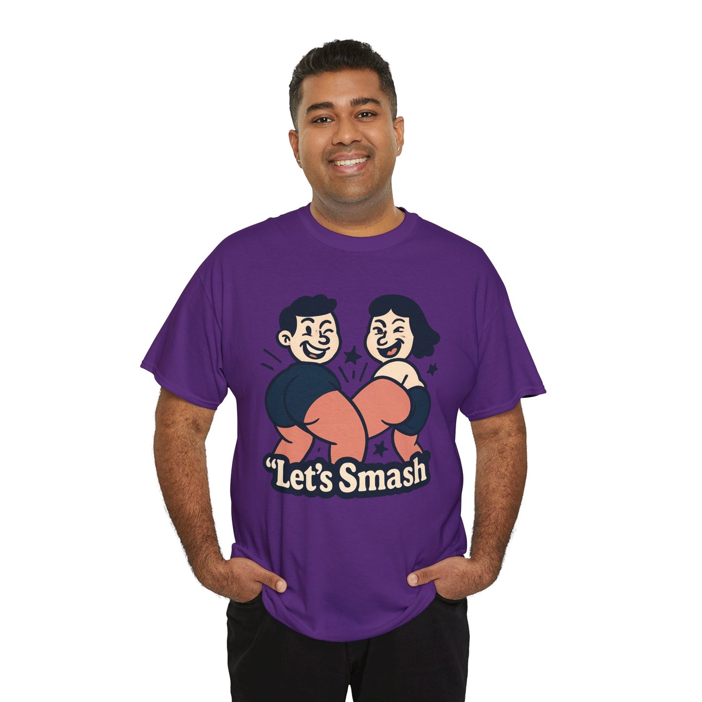 Let's Smash Tee — Retro Couples Valentine's T-Shirt