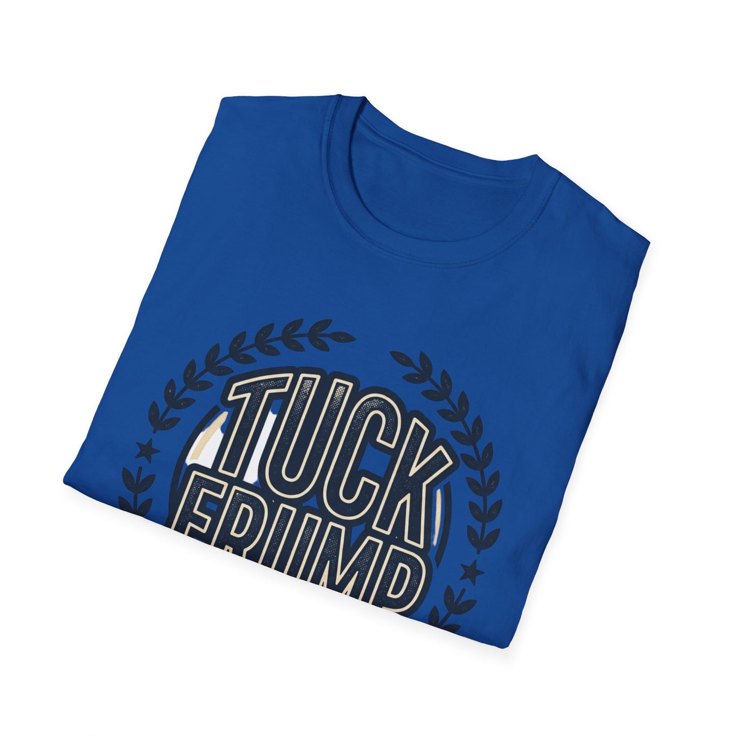 "Tuck Frump" Vintage Laurel Emblem Political Satire Tee