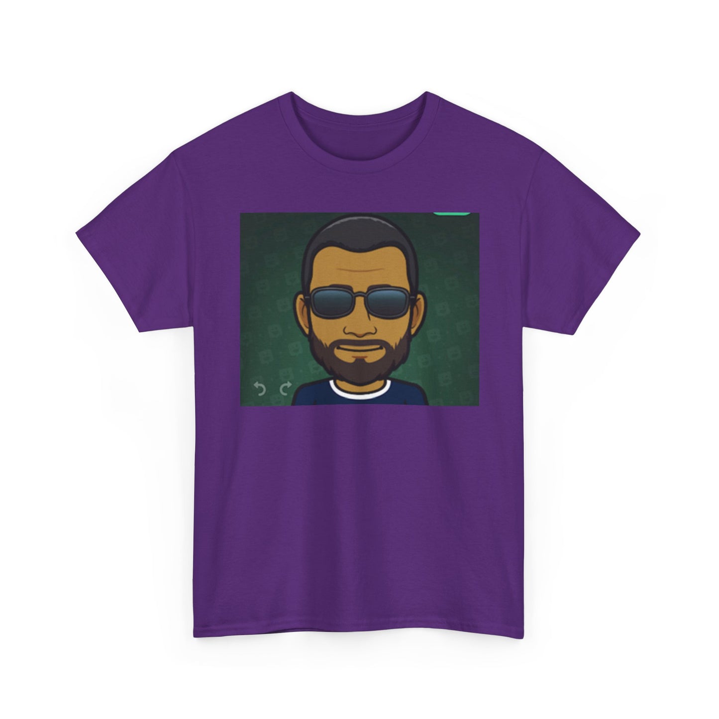 Bitmoji Portrait Tee — Cool Sunglasses Avatar Graphic T-Shirt Printify