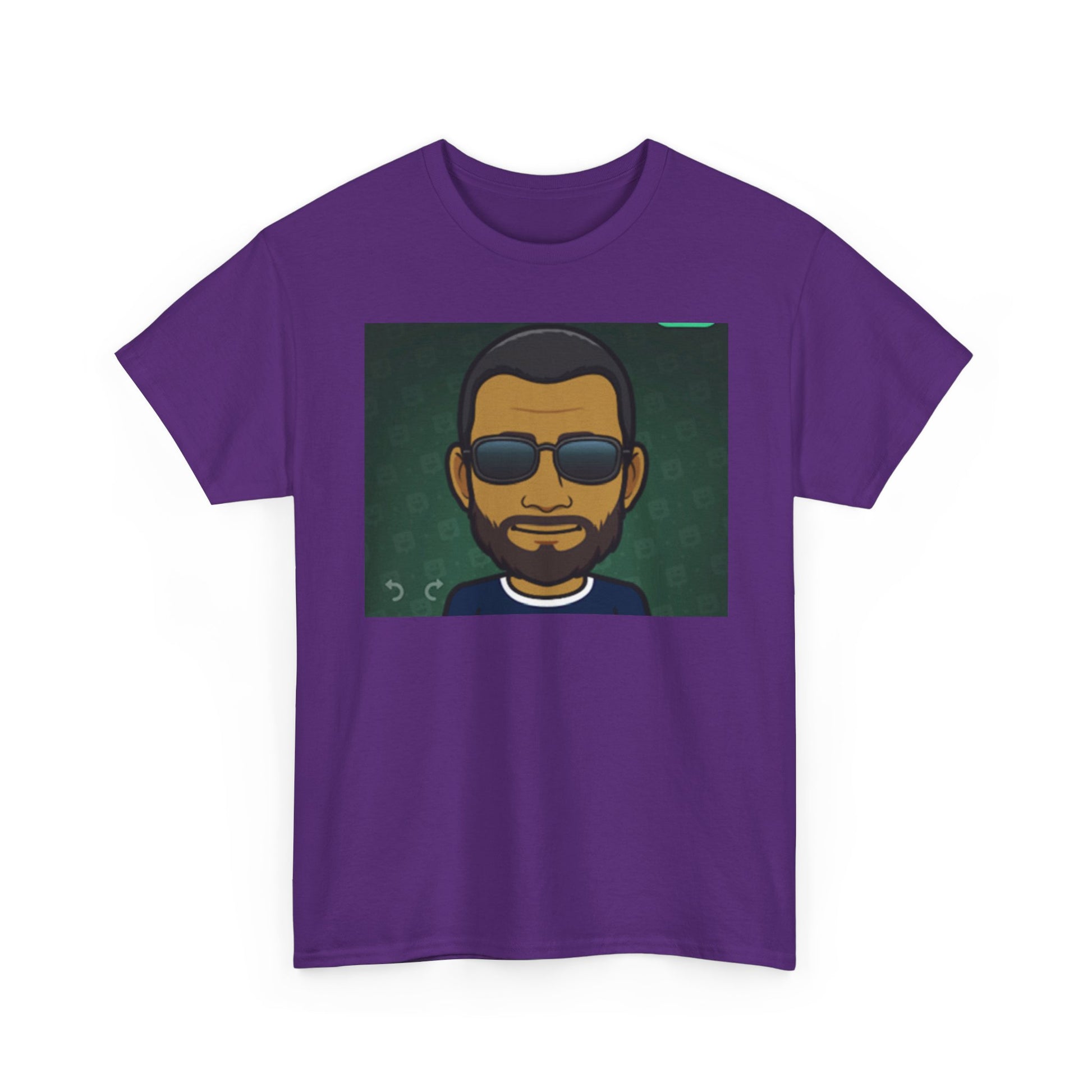 Bitmoji Portrait Tee — Cool Sunglasses Avatar Graphic T-Shirt Printify