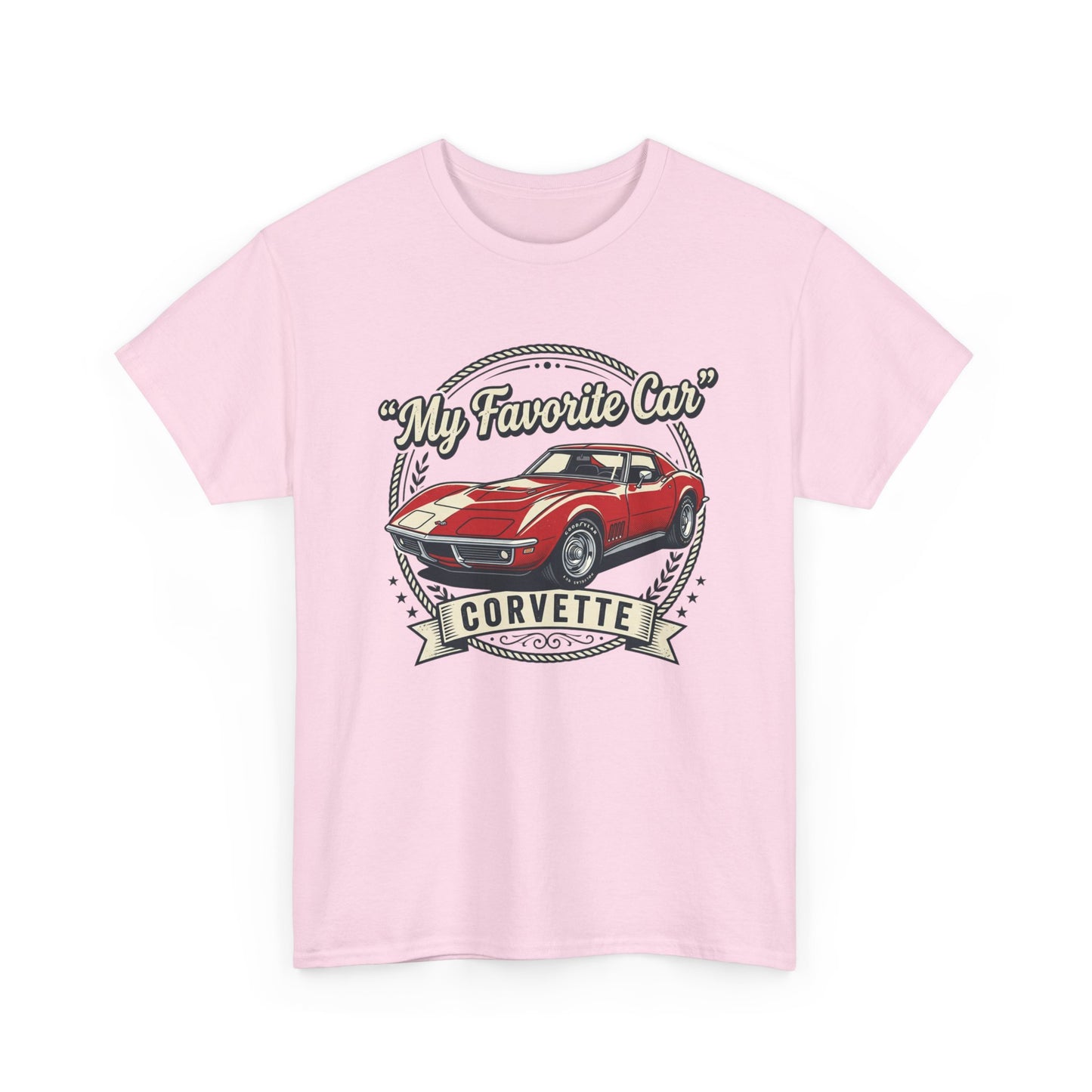 Corvette 'My Favorite Car' Classic Muscle Tee Printify