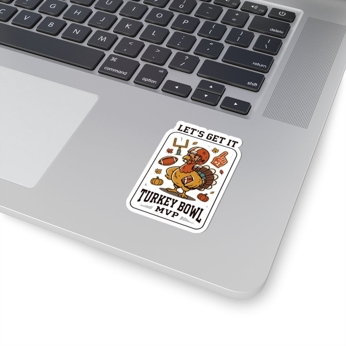 Turkey Bowl MVP Sticker | Thanksgiving football, fall turkey decal