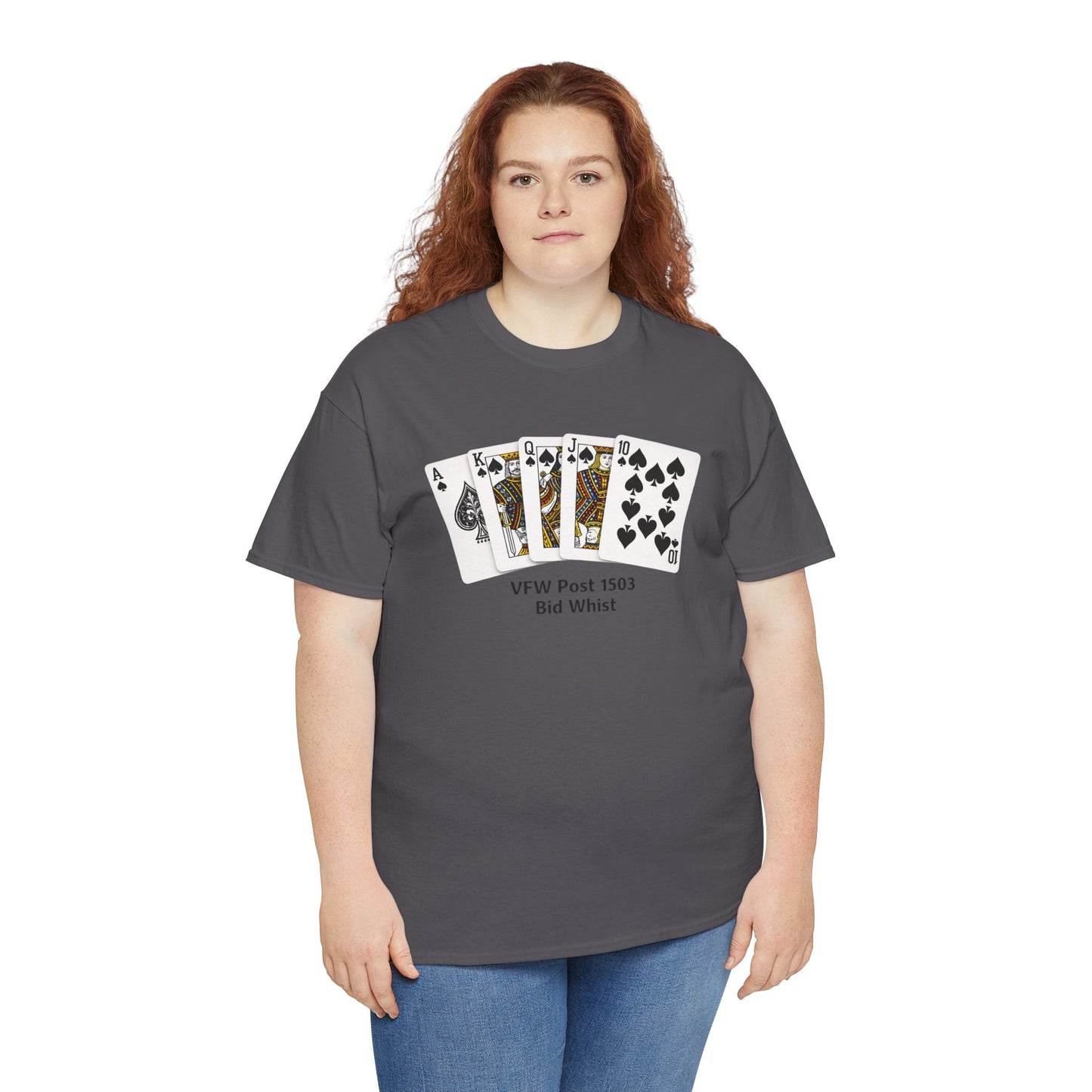 Bid Whist Card Tee — VFW Post 1501 Poker Night T-Shirt