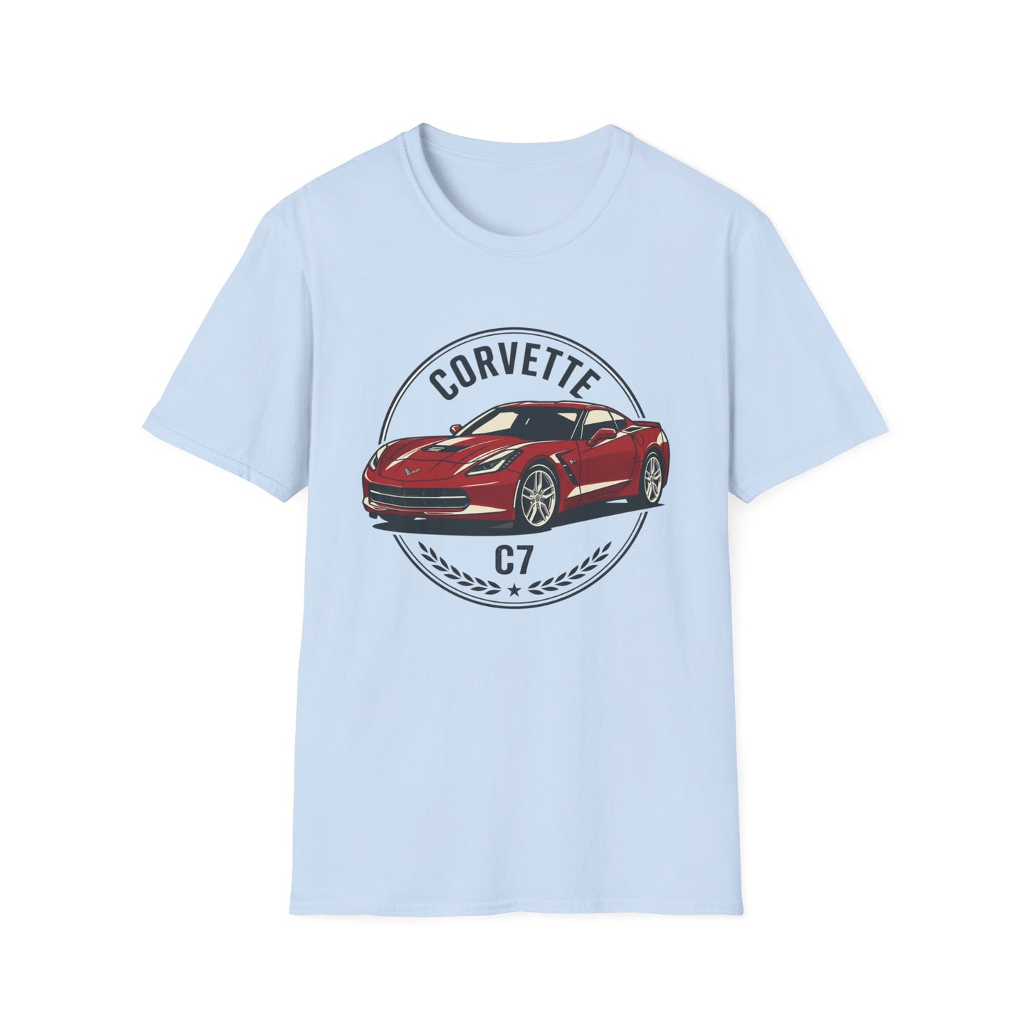 Corvette C7 Tee — Retro Red Sports Car T-Shirt
