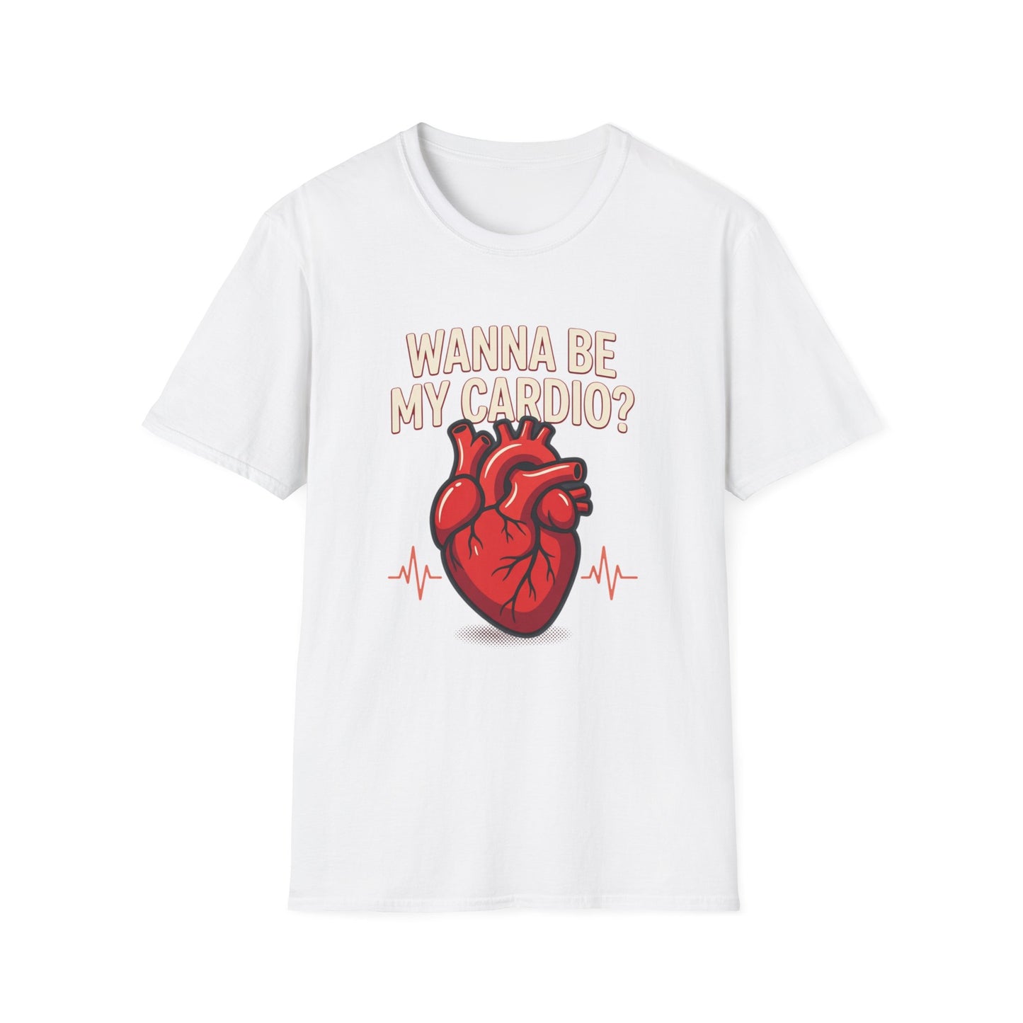 Wanna Be My Cardio? T-Shirt — Cute Anatomical Heart Graphic Tee