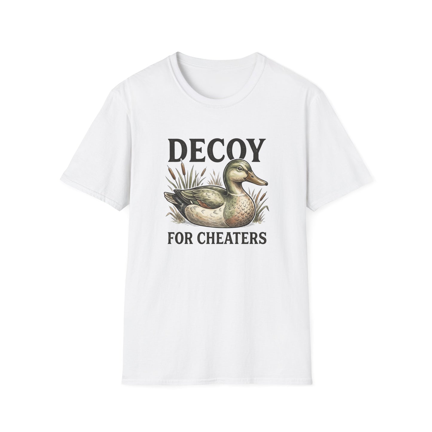 Decoy Duck T-Shirt — "Decoy for Cheaters" Vintage Waterfowl Tee