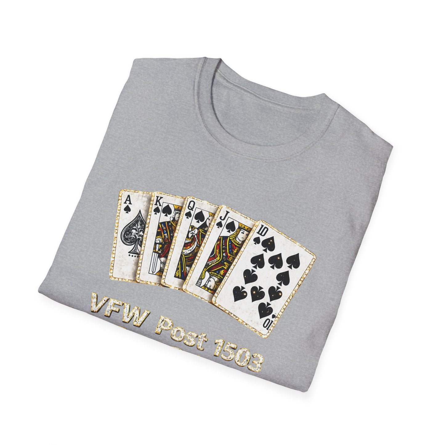 Bid Whist Playing Cards Tee — VFW Post 1503 Card Game T-Shirt