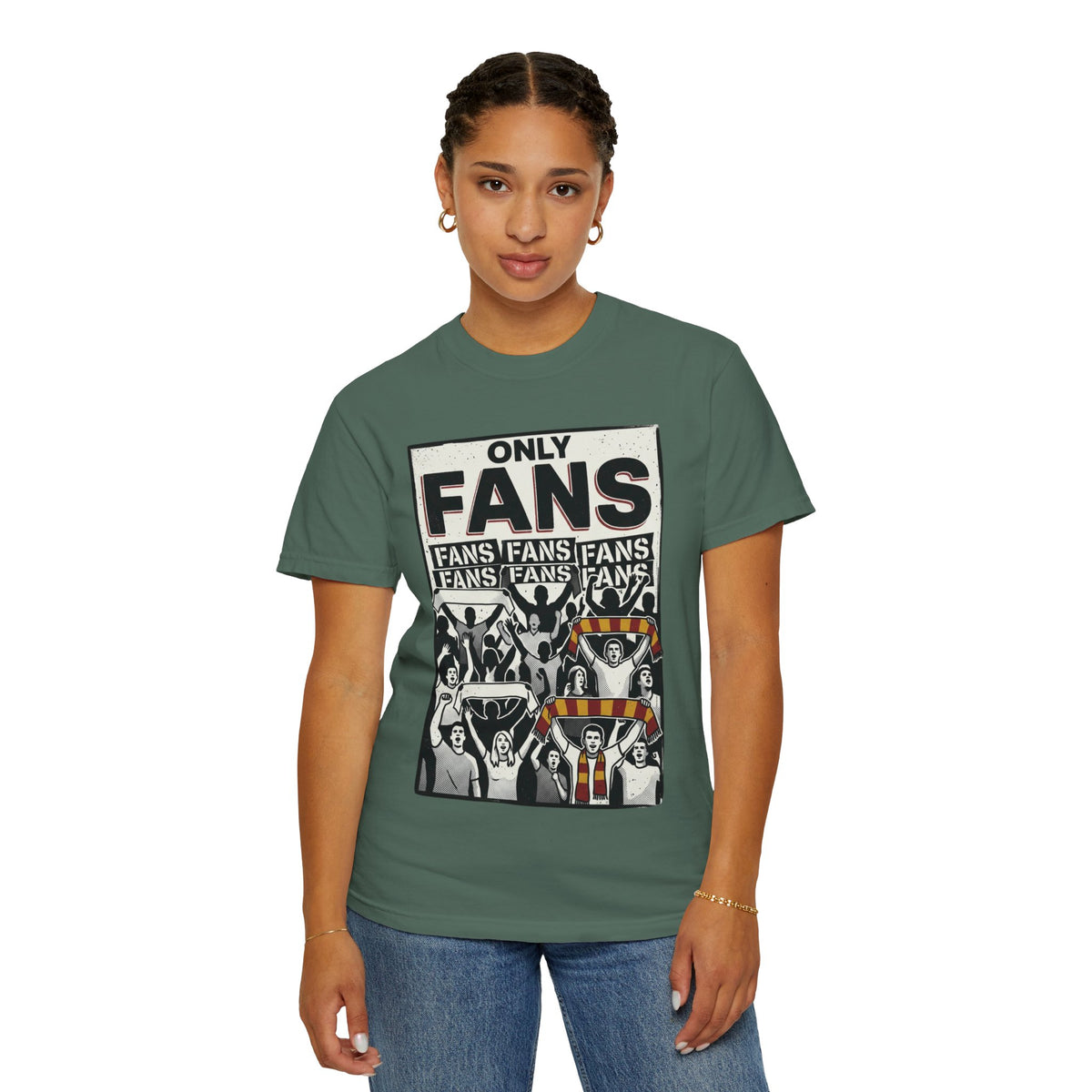 Only Fans Crowd Graphic T-Shirt — Vintage Sports Fan Tee