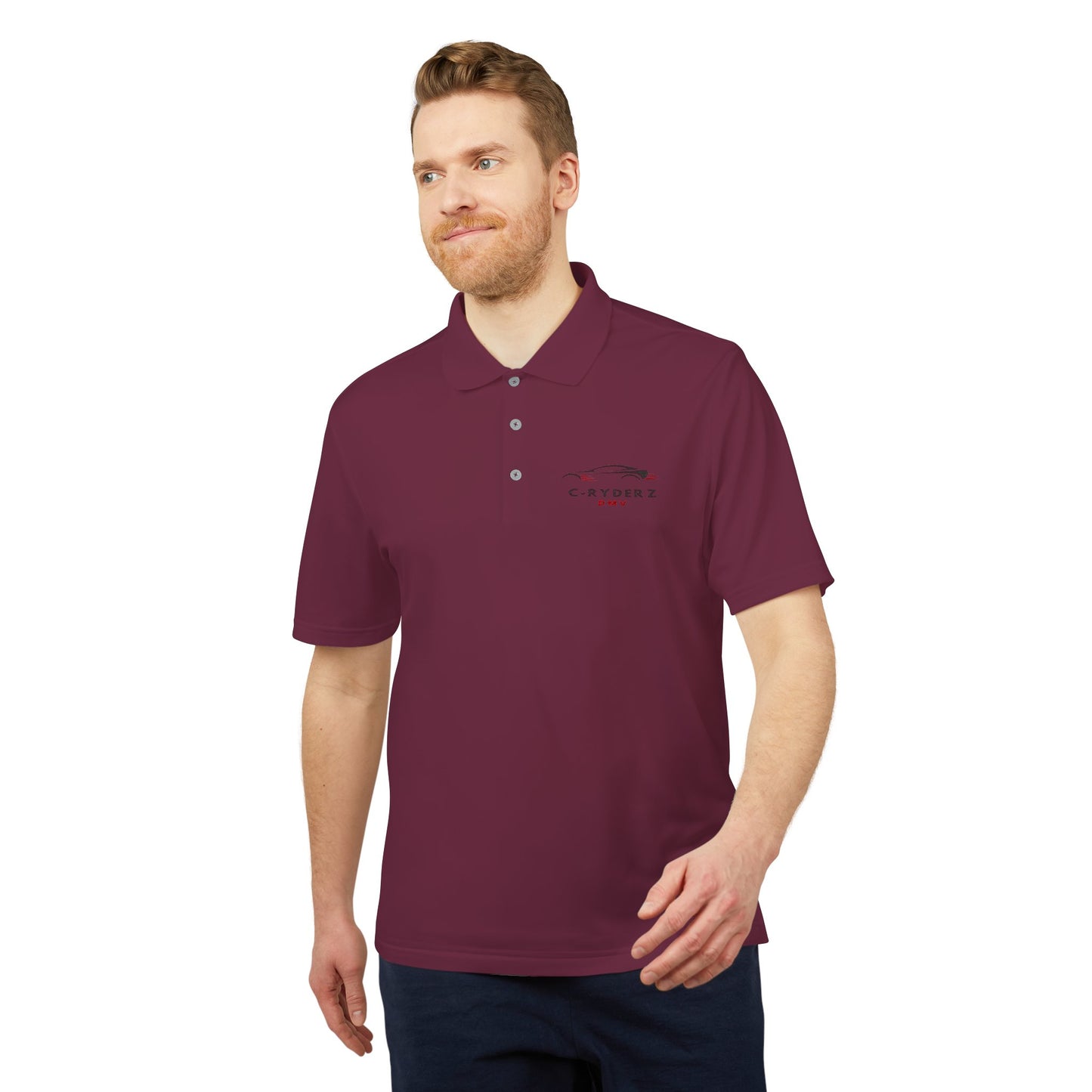 C-RYDERZ Adidas Unisex Performance Polo Shirt - Stylish Activewear for Athletes Printify