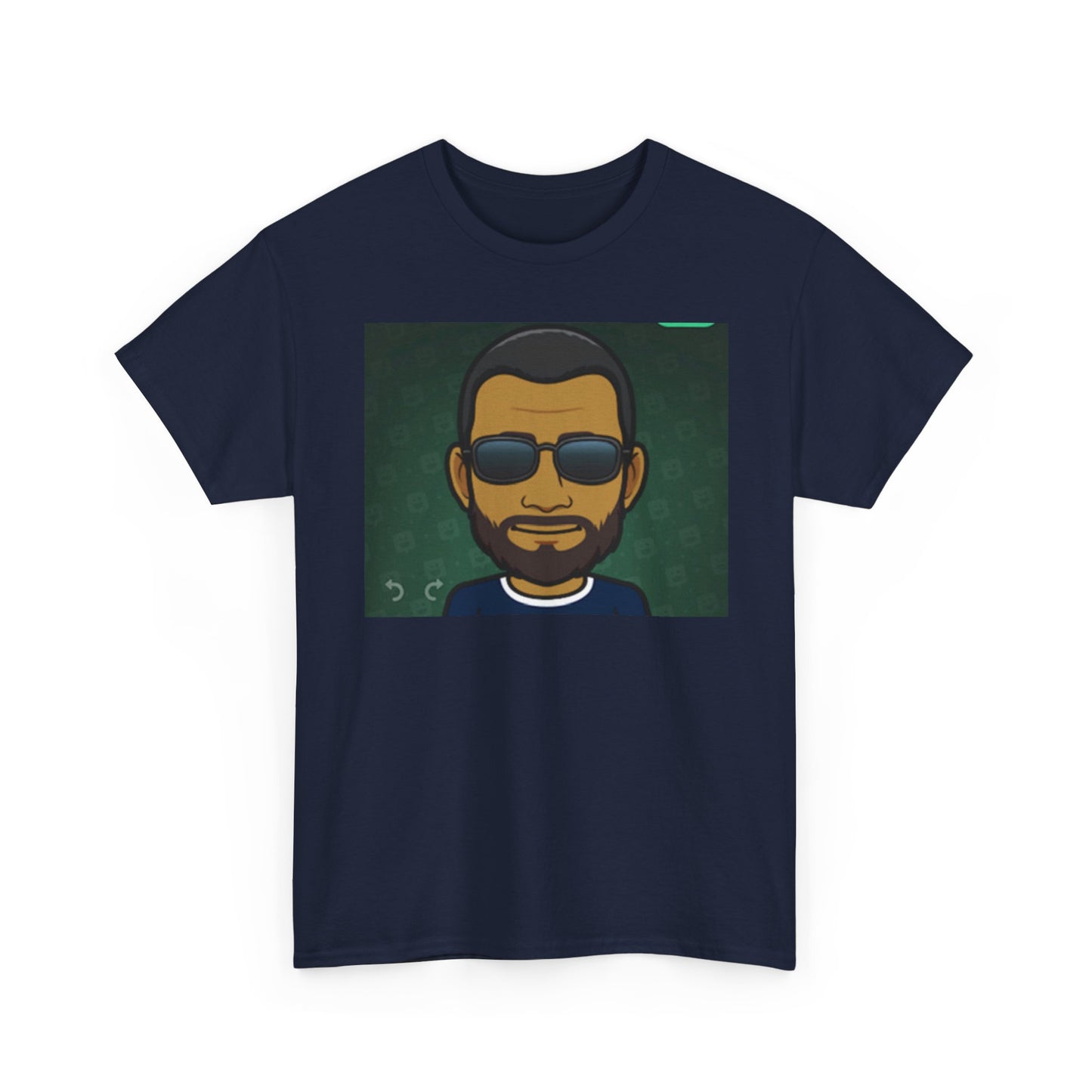 Bitmoji Portrait Tee — Cool Sunglasses Avatar Graphic T-Shirt Printify
