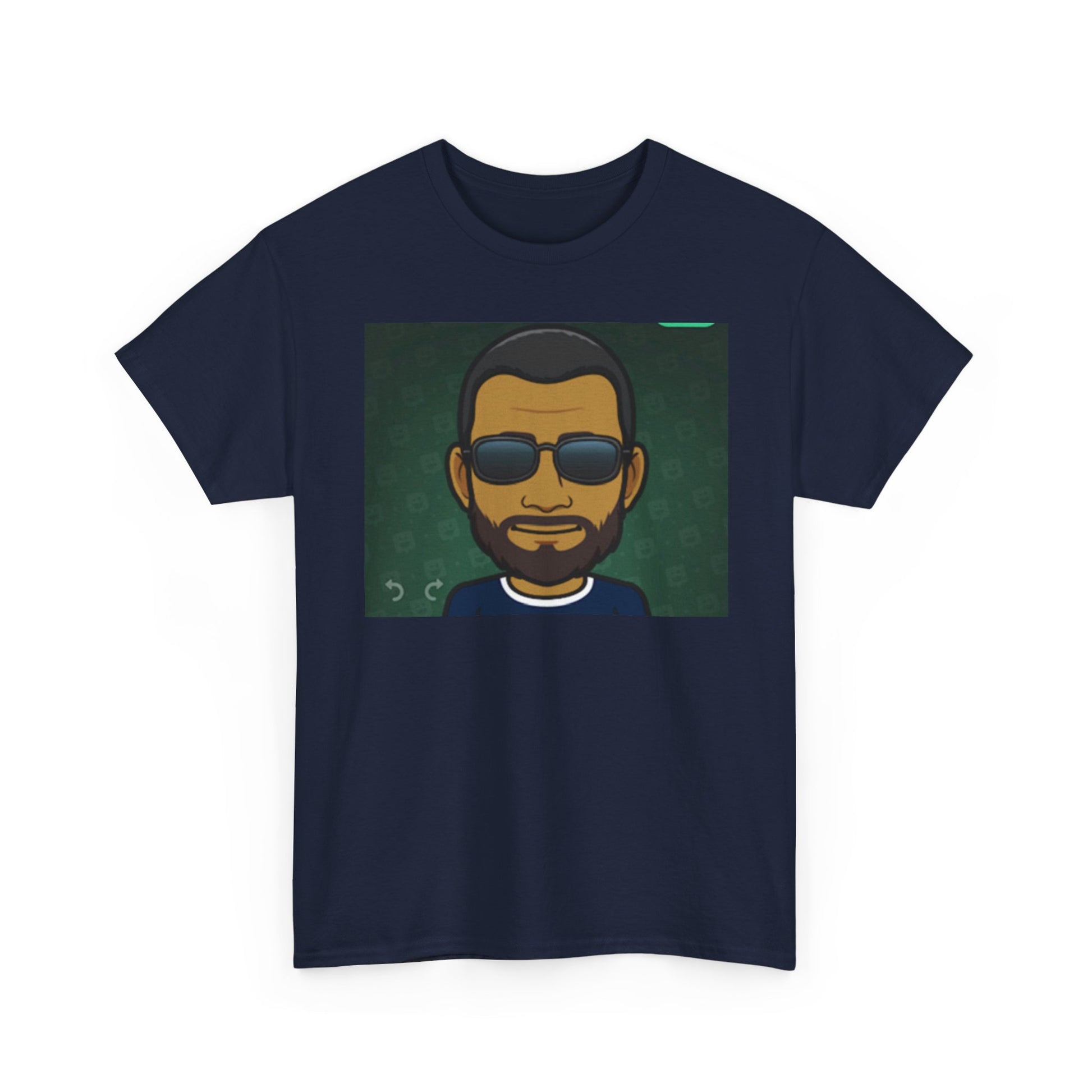 Bitmoji Portrait Tee — Cool Sunglasses Avatar Graphic T-Shirt Printify