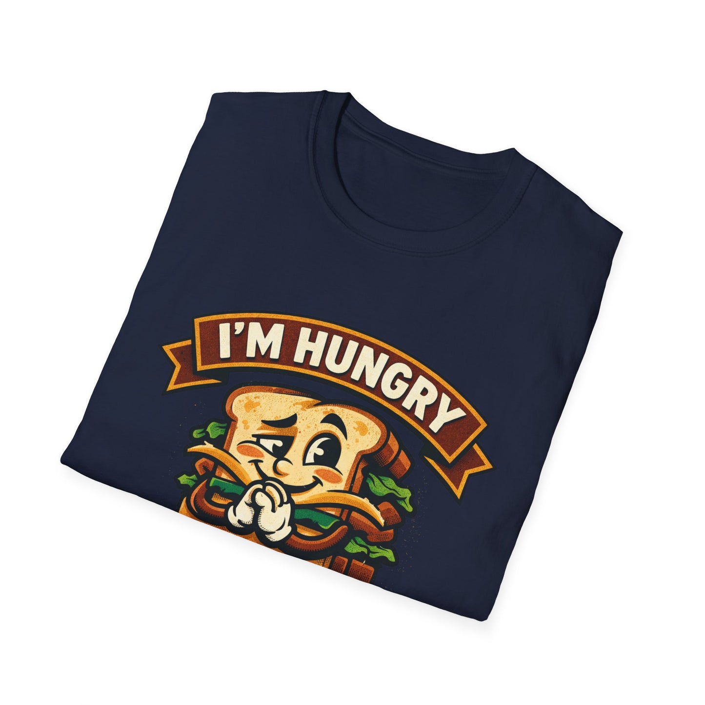 I'm Hungry Burger Graphic T-Shirt — "Do You Feel Buying Me Some Food?" Funny Foodie Tee