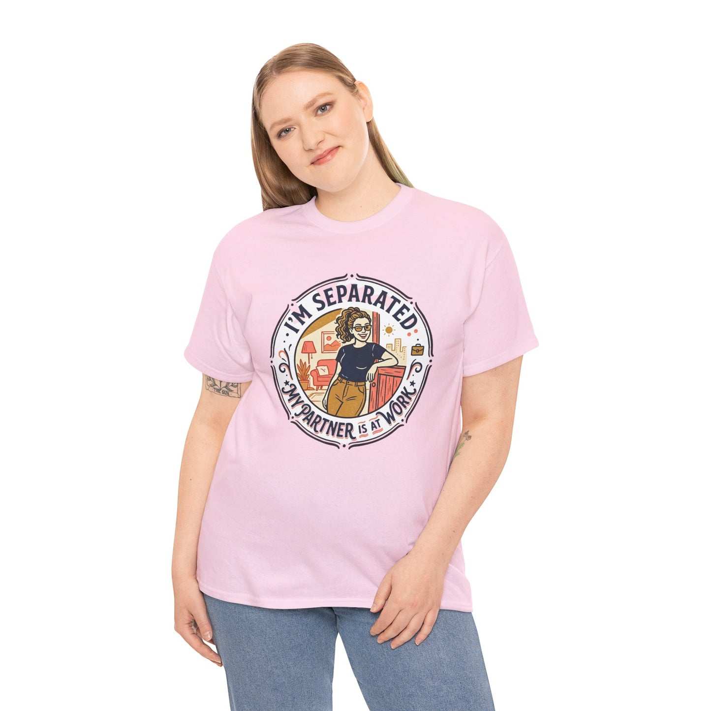 Separated from My Partner at Work T-Shirt Printify