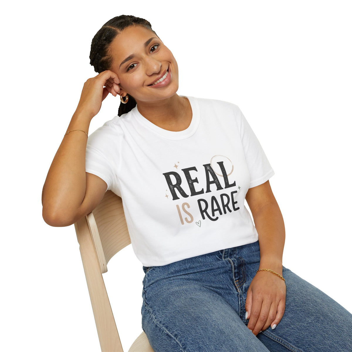 Real Is Rare Graphic Tee — Inspirational Casual Shirt